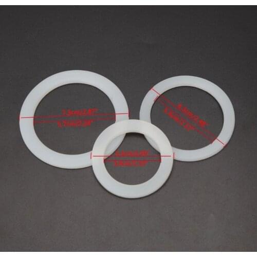 Food-Grade Silicone Seal Ring Flexible Washer Gasket Ring Replacenent For Moka Pot Espresso Outside 6.3cm / Inside 5.4cm