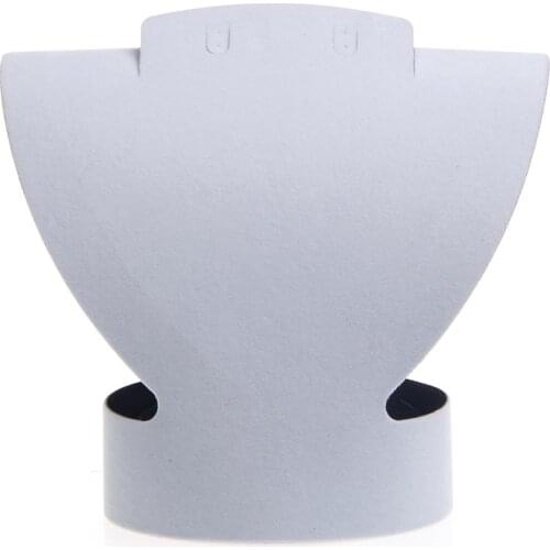 Folding Velvet Jewelry Necklace Bust Earring Display Holder Stand Rack Show Case