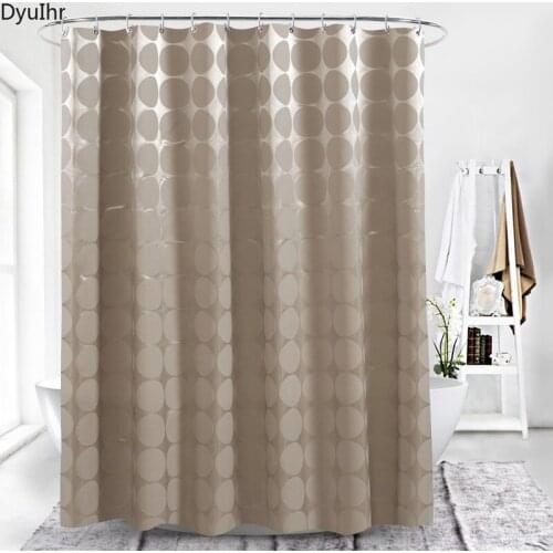 Modern minimalist style Mocha ball thickened polyester waterproof and mildew proof shower curtain home partition curtain DyuIhr