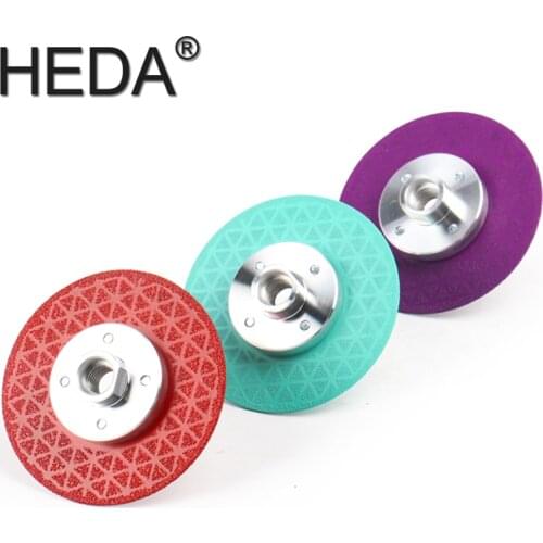 Angle Grinder Cutter Wheel Double Sided Saw Blade M14 Vacuum Brazed Diamond Grinding Disc For Quartz Marble Granite Ceramic Tile