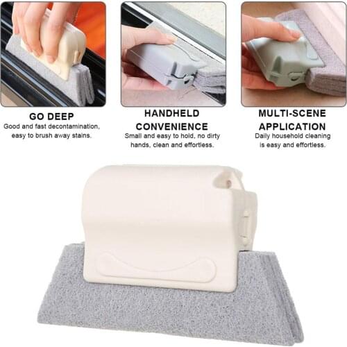 Magic Window Cleaning Brush Creative Window Groove Cleaning Brush Window Groove Cleaning Cloth Window Slot Cleaning Brush