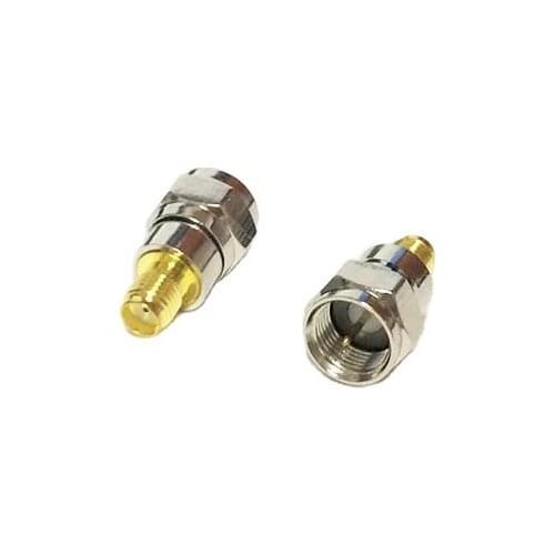 1pc NEW F Male Plug to SMA Female Jack RF Coax Adapter convertor Straight Goldplated wholesale