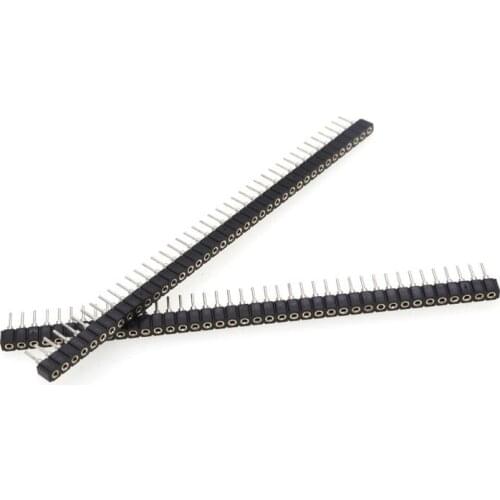 10pcs 1X40PIN 2.54MM 1x40 Pin 2.54 Round Female Pin Header Connector