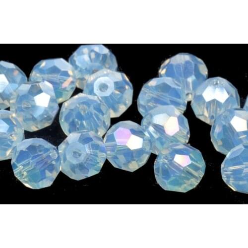 4 6 8 MM Round Faceted Austria Crystal Glass beads Football Beads Loose Crafts Spacer Beads for Jewelry Making