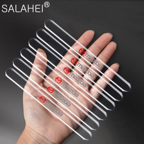 6pcs Car Door Edge Transparent Anti Scratch Protection Strip Rearview Mirror Anti-collision Sticker For Mazda 2 3 5 6 M5 Ms CX-4