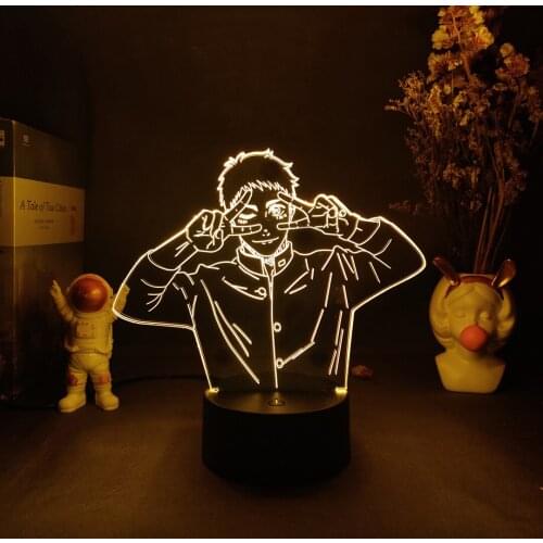 Anime Night Light Haikyuu Figure Daichi Sawamura Kawaii Victory 3D Illusion Holiday Gift LED Color Changing Lamp Kids Bedroom