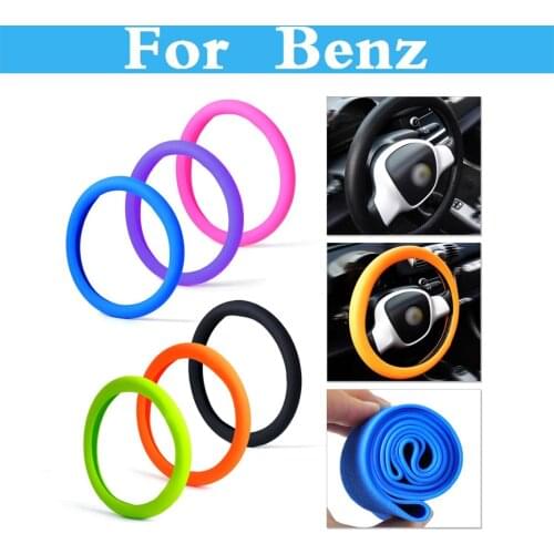 Car Auto Silicone Steering Wheel Glove Cover Steering Covers For Benz A Amg B E C S Glass Cla Gla Cls Gle Glc C63s A45