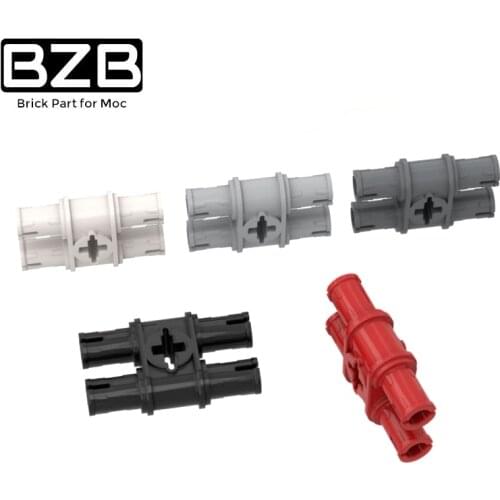 BZB MOC 32138 2 Tie With Cross Hole High-tech Building Block Model Kids Toy DIY Technical Brick Parts Best Gifts