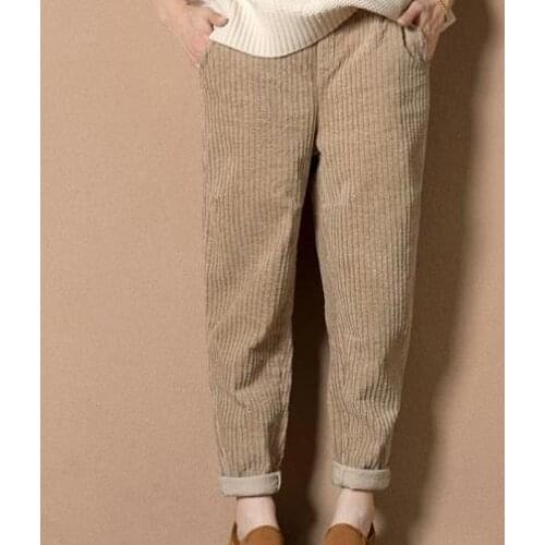 Женские вельветовые брюки Clobee China At AliExpress