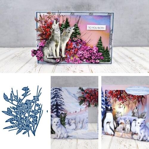 Flowers and Grass Die Metal Cutting Die Scrapbook Embossed Paper Card Album Craft Template Cut Die Stencils New for 2021 Arrive