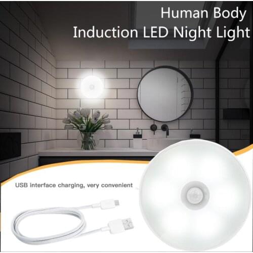USB Energy-saving Infrared Sensor LED Lamp Motion Sensor Night Lights Corridor Stairs Cabinet Closet Wall Lamp For Bedroom Decor