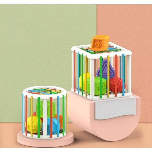 Fat Brain Toys InnyBin Shape Sorting Game Baby Montessori Learning Educational Toys for Children Bebe Birth Inny 0 12 Months