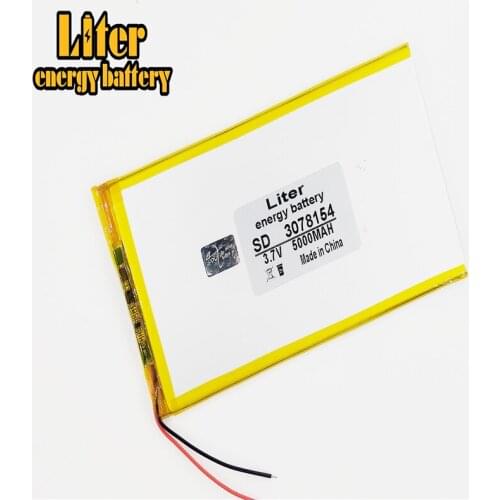 Best battery brand 3078154 Battery 5000mAH Li-ion Tablet pc battery For 7,8,9 inch tablet PC 3.7V Polymer lithiumion Batter