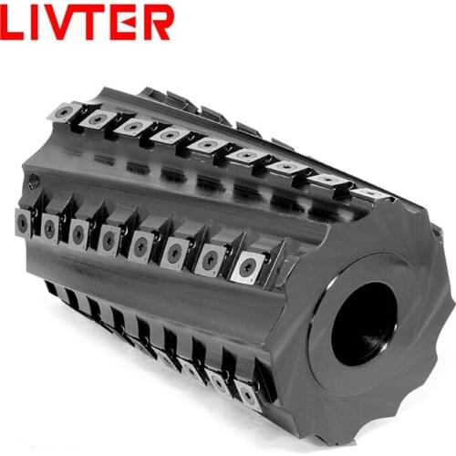 LIVTER Customize TCT Carbide Blade Inserts Spiral Cutterhead 4 Moulder Spindle Planer Machine Helical Cutter Head