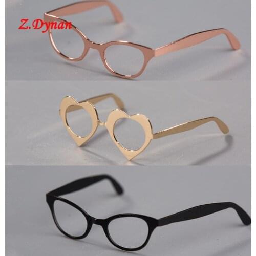 1/6 Female soldier Sunglasses gold/rose gold/black color Trend Glasses model Fit 12" PH TBL Action Figure DIY jiaou doll Toys