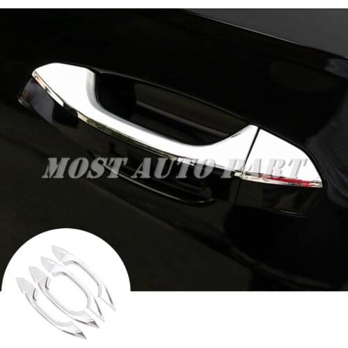 ABS Chrome Exterior Car Door Handle Cover Trim For Audi A6 S6 A7 S7 2019-2021 8pcs Car Decoration Car Accesories Interior