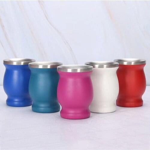 New Creative 304 Stainless Steel Mate Cup Agenyan Gourd-shaped Insulated Cup Double-layer Vacuum Insulated Cup Custom Loge