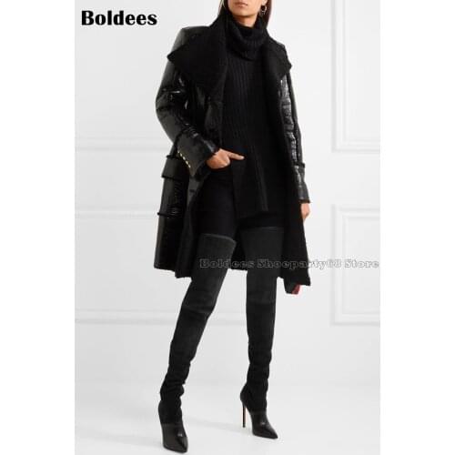 Slim Fit Black Sock Boots Winter Designer Over The knee Boots Women Pointed Toe Sexy Thigh High Long Boot