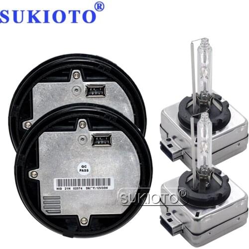 SUKIOTO Original D8S 35W HID Xenon Ballast Kit 26206319 654514868 D8S Xenon Headlight HID Bulb 6000K 4300K 8000K Car Light Kit