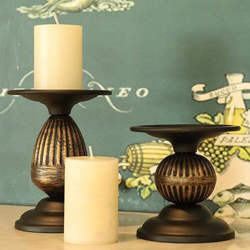 Candle Holder Table Tool Candlelight Dinner Candlesticks Simple European Romantic Gorgeous Retro Props