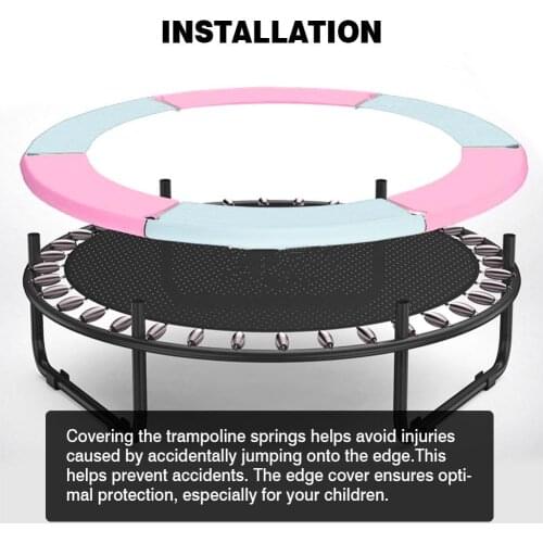Trampoline Spring Cover Edge Protection Pad Round Replacement Safety Pad for Indoor Outdoor Kids Trampolines