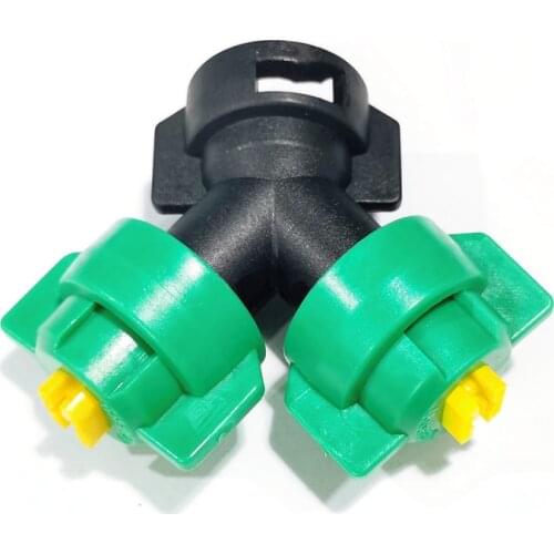 RC Plant Agriculture UAV Drone High Pressure Pesticide Sprayer Nozzle Fan-shaped Misting Sprinkler Y-shaped Bi-nozzle Assembly