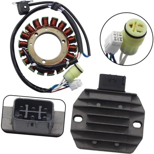 Motorcycle Voltage Regulator Rectifier+Ignition Magneto Stator Coil For Yamaha YFM400 400 2X4 4X4 OEM:5FU-81410-00 5GT-81960-00