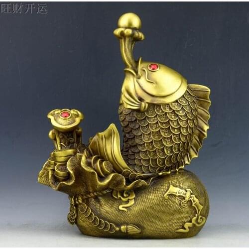 SHUN brass Copper Fukubukuro Jucai Money fish Surf fish Wishful generation generation More than enoughDecoration