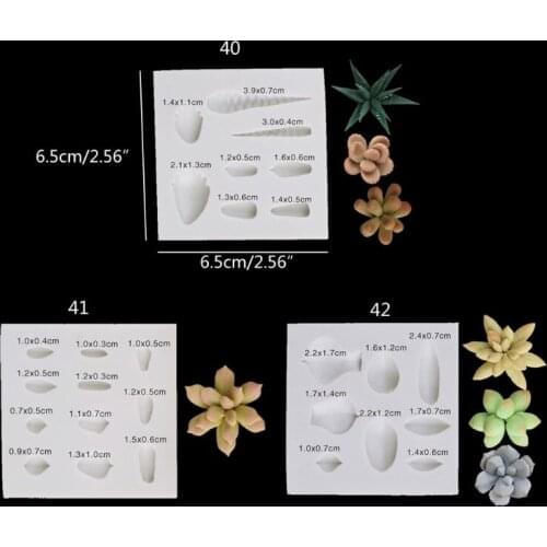 Handmade 3D Succulent Plants Silicone Mold Polymer Clay Mold Art Caft Tools