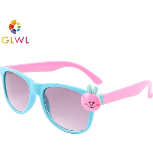 Sunglasses Kids Lovely Cartoon Sun Glasses Vintage Childrens Eyewear Baby Girl Mirror Toddler Pink Shades Cute Colorful Lenses