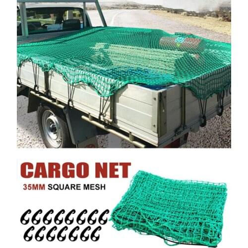 Universal PE Mesh Cover 1.5*2.2 m / 2*3m Pickup Truck Trailer Net Easy to Use Durable Cargo Coverage Net Heavy Duty Cargo Net