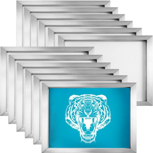 VEVOR Aluminum Silk Screen Printing Frames 12 4 Pcs 110 160 230 355 Count Mesh Ink Pressing Sublimation for Machine or Manual