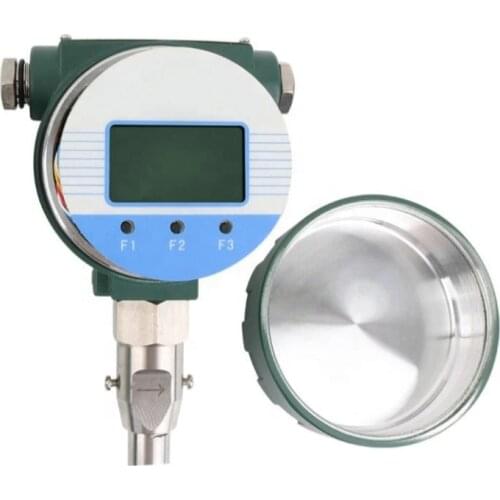 Insertion type thermal gas mass flow meter for Nitrogen and CO2