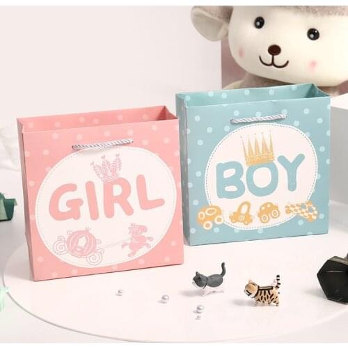 2020 New Boy/Girl Birthday Party Decorations Kids paper gift bags 10pcs packaging bags for business gift packaging bag wholesale