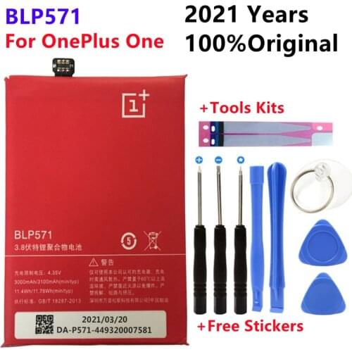 3.8V Backup 3000mAh BLP571 Battery For OPPO For Oneplus One 1+ One plus Oneplus One Plus 64GB 16GB Battery