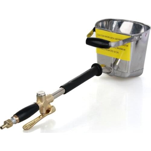 4-5L Automatic Wall Sprayer Gun For Cement/Plaster/Mortar/Stucco , Waterproof/Fireproof Air Spray Gun , Shovel Hopper Ladle Pump