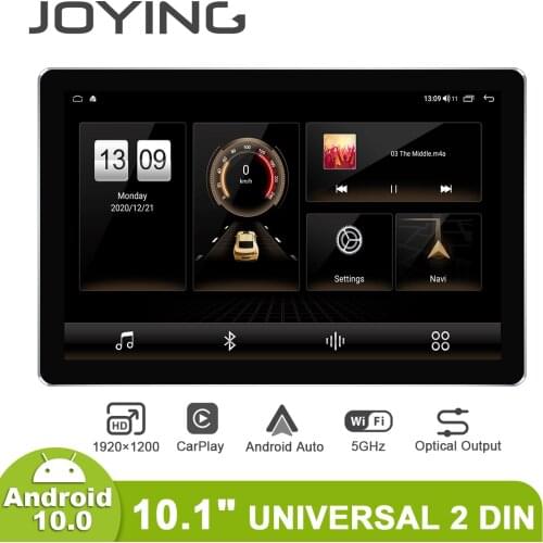 JOYING Android10.0 Double Din Car Radio player head unit 10.1 inch GPS Naviagtion Bluetooth With Fast Boot Rear Camera 1920*1200