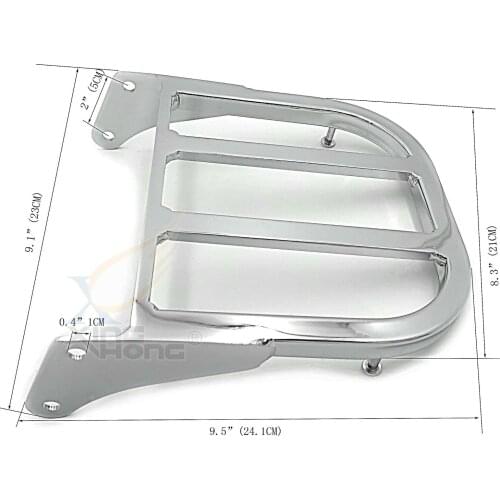 Motorcycle Black Chrom Sissy Bar Luggage Rack For Suzuki Volusia VL800 2001-2004 Boulevard M50 C50 2005-2009