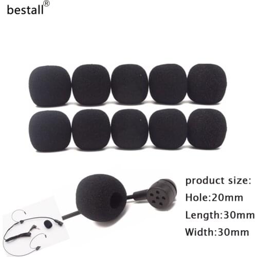 Bestall Foam Windscreens round ball shape windshields microphone foam covers for 30x30x20mm Size Mic Capsule