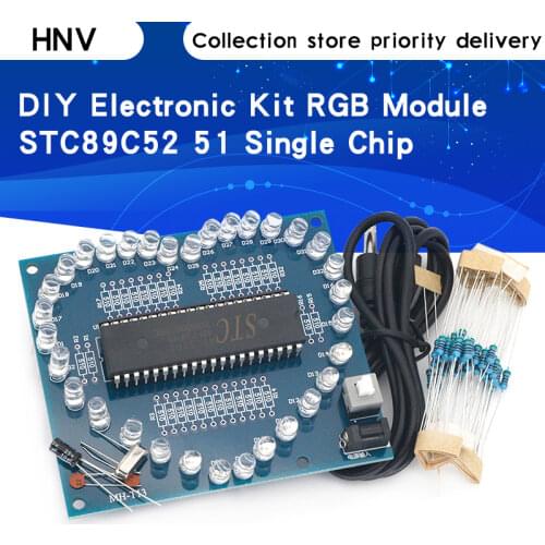 DIY Electronic Kit Heart Shape Colorful Glare LED RGB Module Love Water Light STC89C52 51 Single Chip Microcomputer For Arduino