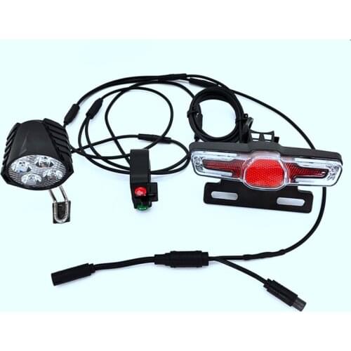 For Bafang BBS01 BBS02 BBSHD Mid Drive Motor Electric Bike Waterproof Line Light Set with Brake Turn Signal Bike Light