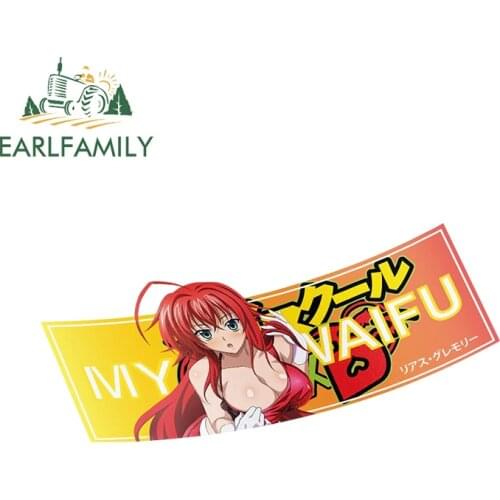 EARLFAMILY 13cm x 6.2cm for High School DxD Slap Car Stickers Motorcycle Decal Car Refrigerators Anime RV JDM Camper Sticker