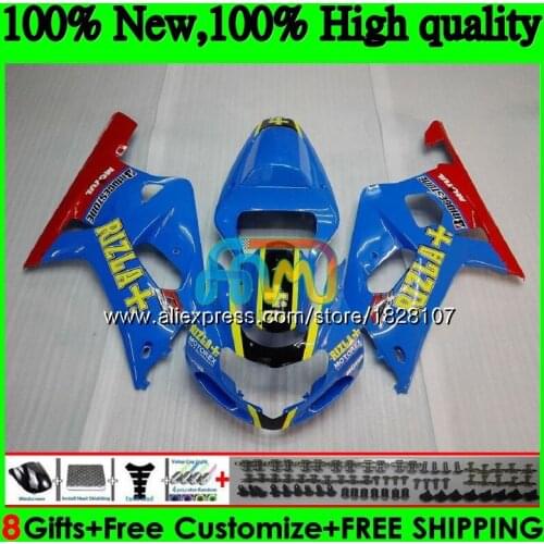 K1 Body For SUZUKI GSXR-750 GSXR600 01 02 03 35BS.31 GSXR 750 600 01-03 CC GSX-R600 GSXR750 RIZLA blue 2001 2002 2003 Fairing