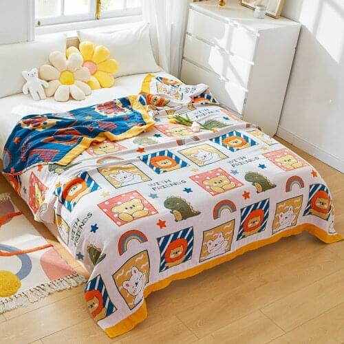 Summer Breathable Towel Throw Blankets for Sofa Beds Cover Cooling Room Geometry Tapestry Plaid Rugs Home decor