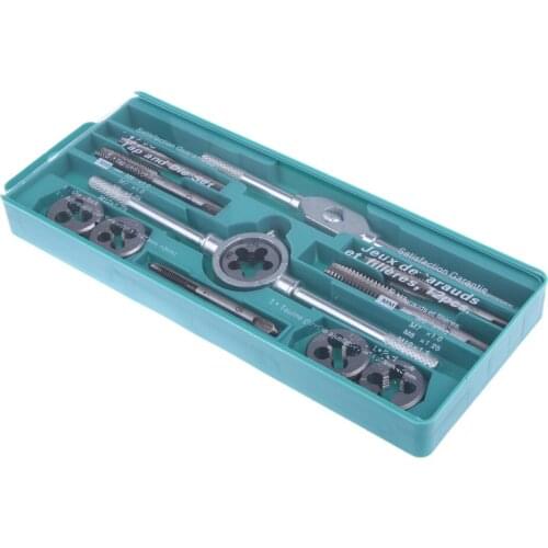 Metric Taps Die 12-Piece Set (Small Frame) Tap Threading Die Set Set Taps Die Thread Tap Set