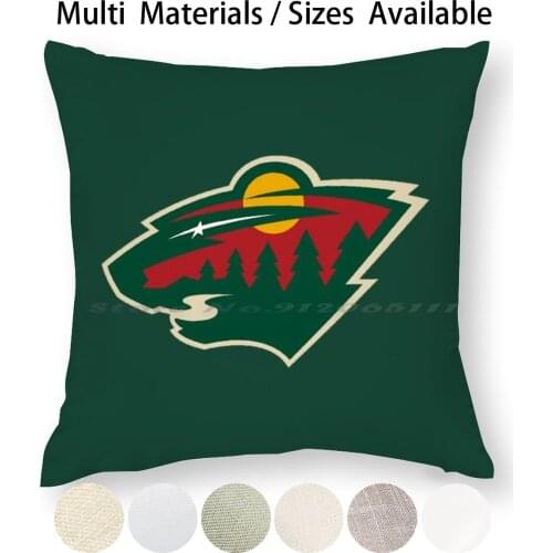 The Green Wild Star Of The North Pillow Case Throw Pillow Cover Cotton Linen Flax Sports Saintpaul Minnesota Usa America Stpaul
