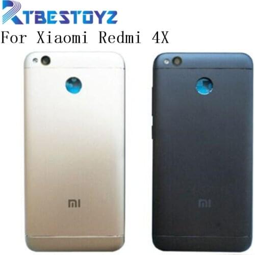 For Redmi4X Original Back Battery Cover Door Housing+Side Buttons+Camera Flash Lens Replacement For Xiaomi Redmi 4X