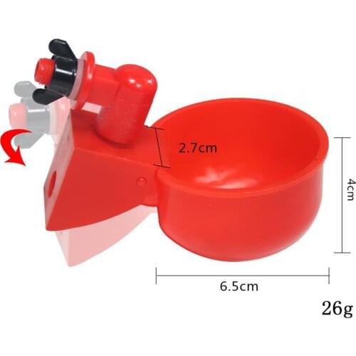 Poultry Watering Cups Farm Backyard Plastic Waterer Duck Goose Pigeon Feeder