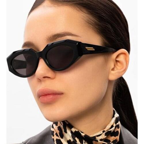 Black Brand Cat Eye Sunglasses Women 2021 Fashion Small Sun Glasses for Female Trend Glasees fashion