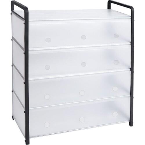 Shoe Rack Aluminum Metal Standing Shoe Rack DIY Shoes Storage Shelf Home Organizer Accessories Space-saving Holder Shoe Rack